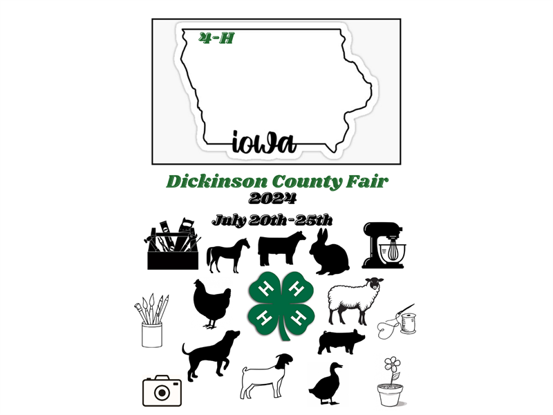 Logo for 2024 Dickinson County Fair